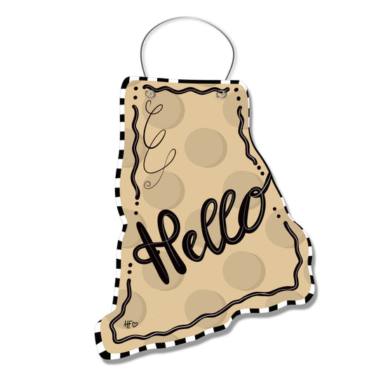 Dots Rhode Island Door Hanger