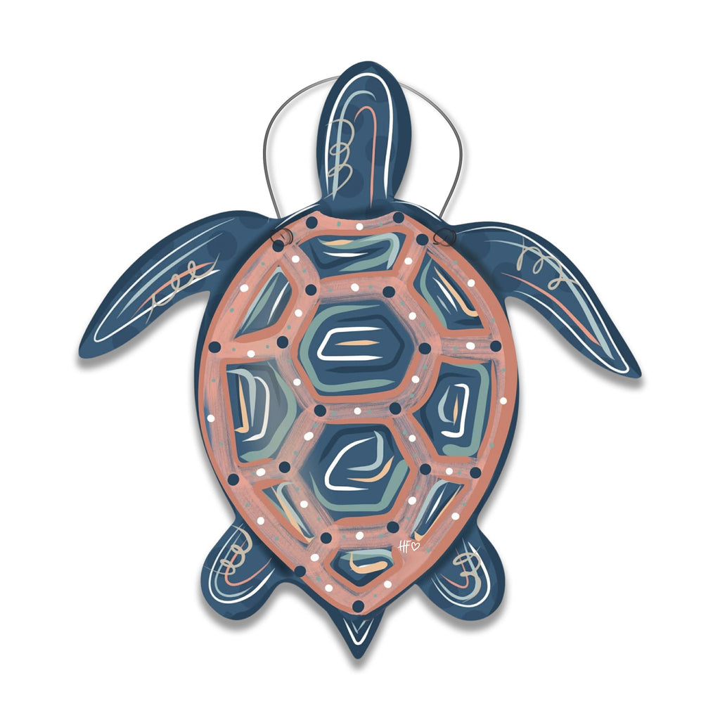 Sun Washed Sea Turtle Door Hanger