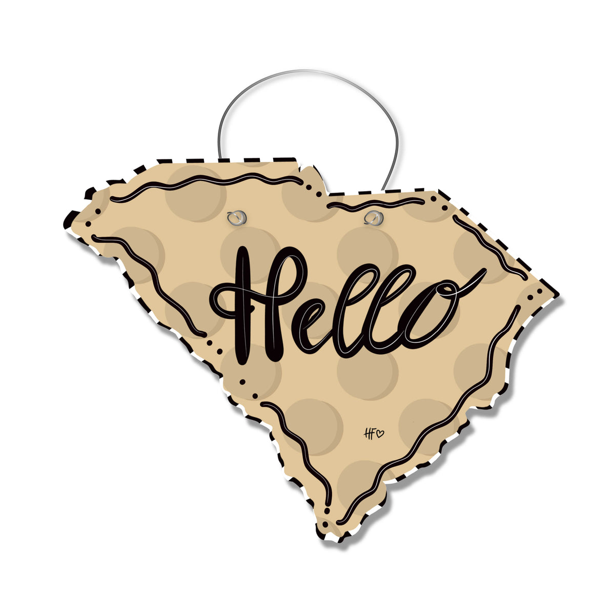Dots South Carolina Door Hanger