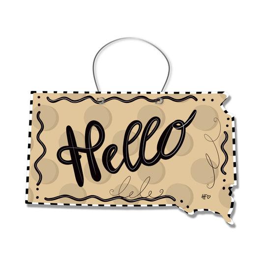 Dots South Dakota Door Hanger