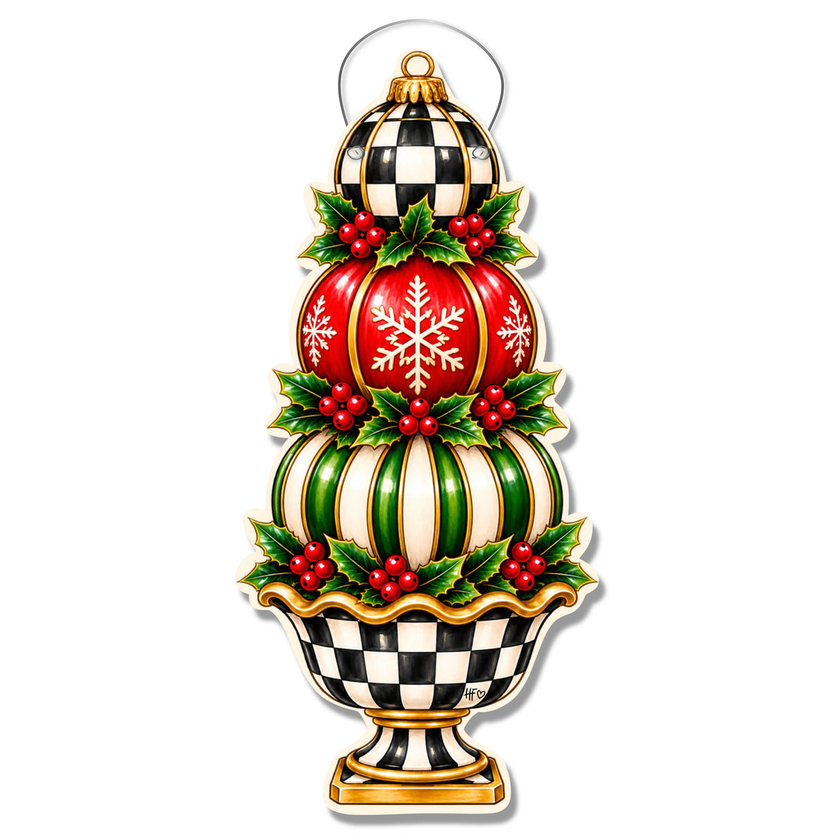 Stacked Elegance Door Hanger