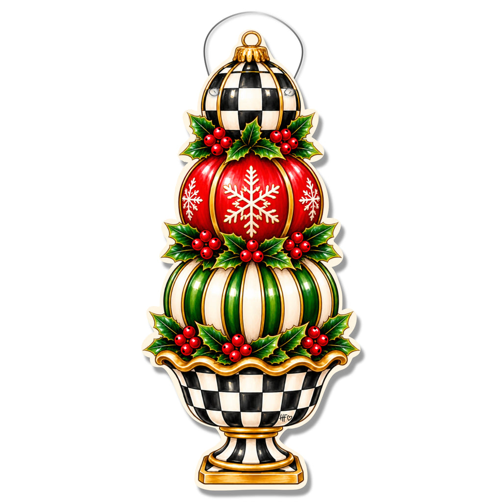 Stacked Elegance Door Hanger