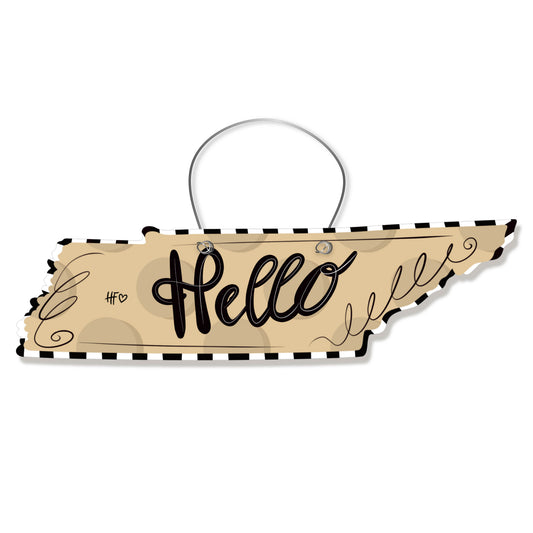Dots Tennessee Door Hanger