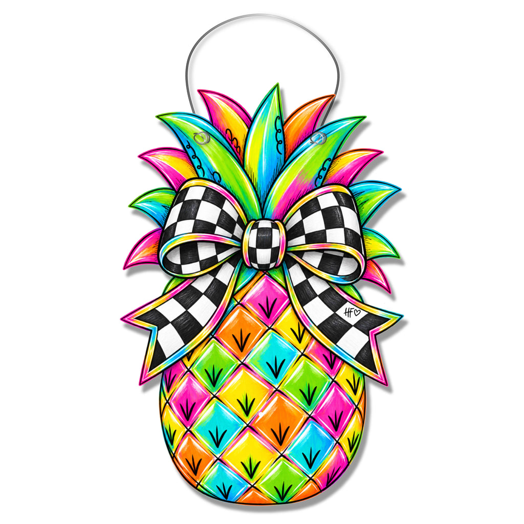 Tropical Pineapple Door Hanger