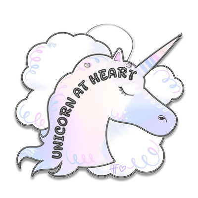 Unicorn at Heart Door Hanger