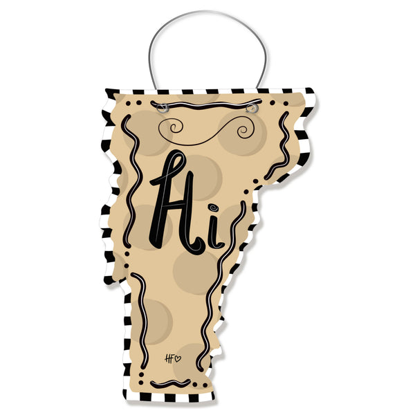 Dots Vermont Door Hanger